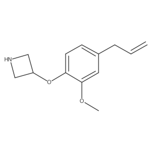 3-(4-Allyl-2-methoxyphenoxy)azetidine结构式