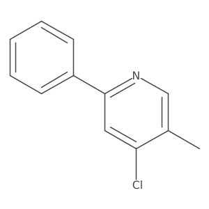 4-Chloro-5-methyl-2-phenylpyridine Structure