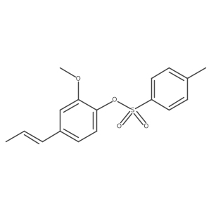 2-Methoxy-4-(prop-1-en-1-yl)phenyl 4-methylbenzene-1-sulfonate Structure