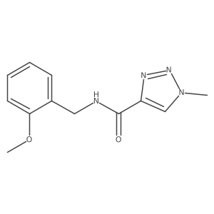N-(2-methoxybenzyl)-1-methyl-1H-1,2,3-triazole-4-carboxamide结构式
