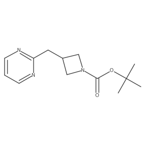 Tert-butyl 3-(pyrimidin-2-ylmethyl)azetidine-1-carboxylate结构式