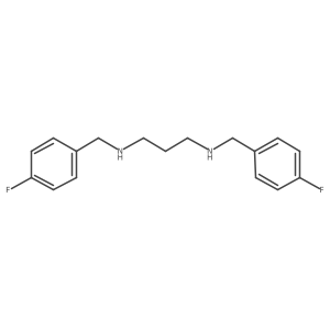 N,N'-Bis(4-fluorobenzyl)propane-1,3-diamine结构式