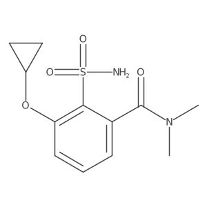 3-Cyclopropoxy-N,N-dimethyl-2-sulfamoylbenzamide Structure