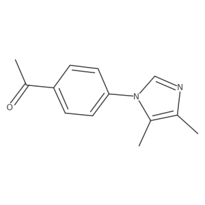 1-[4-(4,5-dimethyl-1H-imidazol-1-yl)phenyl]ethan-1-one Structure