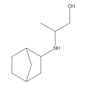 2-({Bicyclo[2.2.1]heptan-2-yl}amino)propan-1-ol结构式