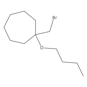 1-(Bromomethyl)-1-butoxycycloheptane Structure