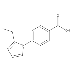 4-(2-ethyl-1H-imidazol-1-yl)benzoic acid Structure