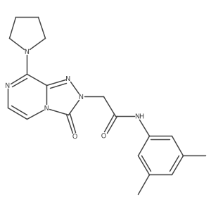 N-(3,5-dimethylphenyl)-2-(3-oxo-8-pyrrolidin-1-yl[1,2,4]triazolo[4,3-a]pyrazin-2(3H)-yl)acetamide Structure