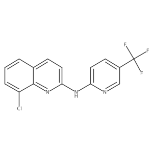 8-Chloro-N-[5-(trifluoromethyl)-2-pyridinyl]-2-quinolinamine结构式
