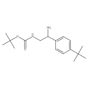 tert-butyl N-[2-amino-2-(4-tert-butylphenyl)ethyl]carbamate结构式