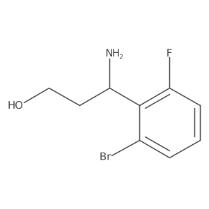 3-Amino-3-(2-bromo-6-fluorophenyl)propan-1-ol Structure