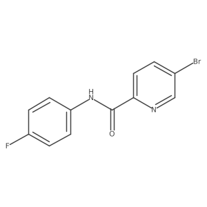 5-bromo-N-(4-fluorophenyl)picolinamide结构式