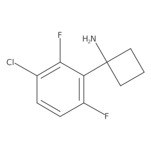 1-(3-Chloro-2,6-difluorophenyl)cyclobutan-1-amine结构式