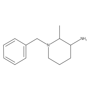 1-Benzyl-2-methylpiperidin-3-amine结构式