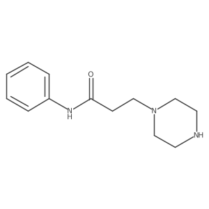 N-phenyl-3-(piperazin-1-yl)propanamide结构式
