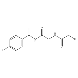 2-chloro-N-({[1-(4-fluorophenyl)ethyl]carbamoyl}methyl)acetamide Structure