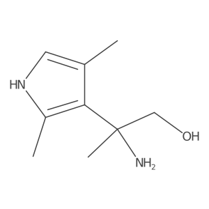 2-amino-2-(2,4-dimethyl-1H-pyrrol-3-yl)propan-1-ol Structure