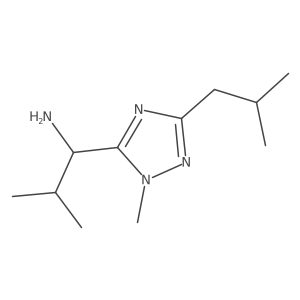 1-(3-Isobutyl-1-methyl-1h-1,2,4-triazol-5-yl)-2-methylpropan-1-amine Structure