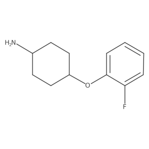 4-(2-Fluorophenoxy)cyclohexanamine结构式