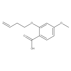2-(But-3-en-1-yloxy)-4-methoxybenzoic acid Structure