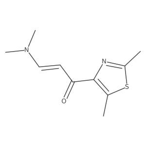 1-(Dimethyl-1,3-thiazol-4-YL)-3-(dimethylamino)prop-2-EN-1-one结构式