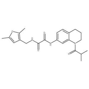 N1-((2,5-dimethylfuran-3-yl)methyl)-N2-(1-isobutyryl-1,2,3,4-tetrahydroquinolin-7-yl)oxalamide Structure