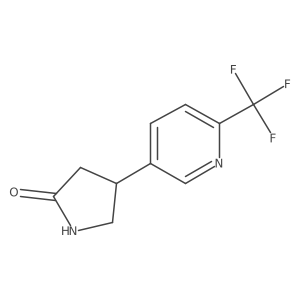 4-[6-(Trifluoromethyl)-3-pyridinyl]-2-pyrrolidinone结构式