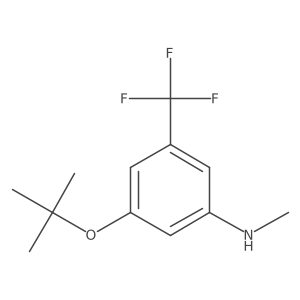 Benzenamine, 3-(1,1-dimethylethoxy)-N-methyl-5-(trifluoromethyl)- Structure