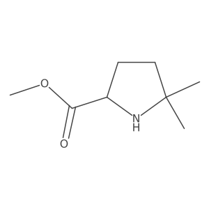 Methyl 5,5-dimethylpyrrolidine-2-carboxylate结构式