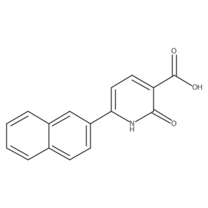 1,2-Dihydro-6-(2-naphthalenyl)-2-oxo-3-pyridinecarboxylic acid Structure