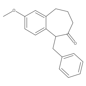 5-Benzyl-2-methoxy-8,9-dihydro-5H-benzo[7]annulen-6(7H)-one Structure