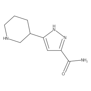 3-(piperidin-3-yl)-1H-pyrazole-5-carboxamide Structure