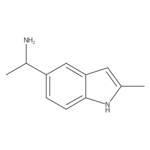 (S)-1-(2-Methyl-1h-indol-5-yl)ethan-1-amine结构式