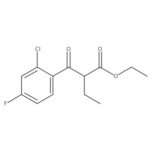 Ethyl 2-(2-chloro-4-fluorobenzoyl)butanoate Structure