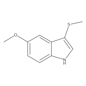 5-Methoxy-3-(methylthio)-1H-indole Structure