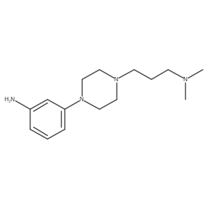 3-[4-[3-(Dimethylamino)propyl]piperazin-1-yl]aniline结构式