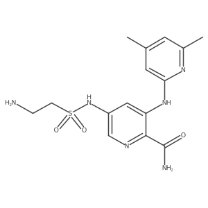 5-{[(2-Aminoethyl)sulfonyl]amino}-3-[(4,6-dimethylpyridin-2-yl)amino]pyridine-2-carboxamide Structure