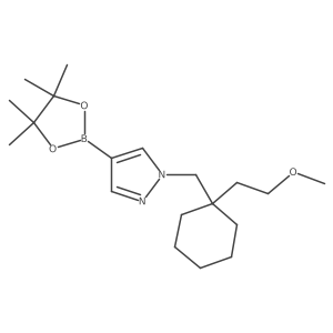 1-[[1-(2-Methoxyethyl)cyclohexyl]methyl]-4-(4,4,5,5-tetramethyl-1,3,2-dioxaborolan-2-yl)pyrazole Structure