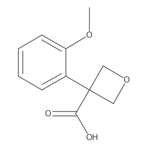 3-(2-Methoxyphenyl)oxetane-3-carboxylic acid Structure