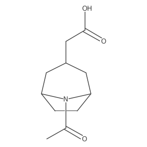 2-{8-Acetyl-8-azabicyclo[3.2.1]octan-3-yl}acetic acid结构式