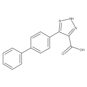 4-[1,1'-biphenyl]-4-yl-1H-1,2,3-Triazole-5-carboxylic acid结构式