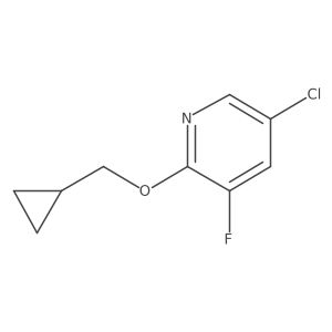 5-Chloro-2-(cyclopropylmethoxy)-3-fluoropyridine Structure