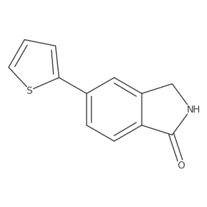 5-(Thiophen-2-yl)isoindolin-1-one结构式