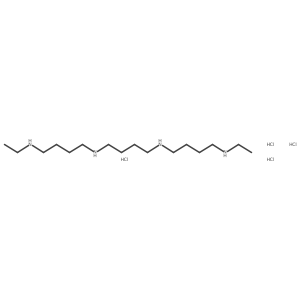 Diethylhomospermine tetrahydrochloride结构式