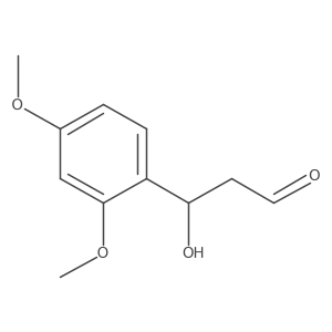 3-(2,4-Dimethoxyphenyl)-3-hydroxypropanal结构式