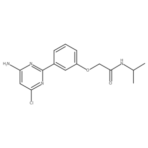 2-(3-(4-amino-6-chloropyrimidin-2-yl)phenoxy)-N-isopropylacetamide结构式