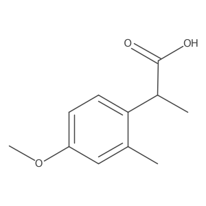 (2S)-2-(4-methoxy-2-methylphenyl)propanoic acid Structure