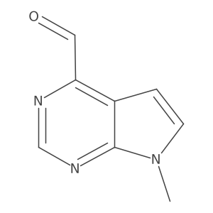 7-Methyl-7H-pyrrolo[2,3-d]pyrimidine-4-carbaldehyde Structure