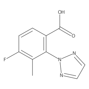 4-Fluoro-3-methyl-2-(2H-1,2,3-triazol-2-yl)benzoic acid结构式