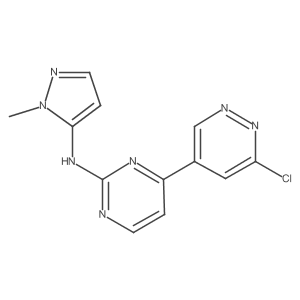 4-(6-chloropyridazin-4-yl)-N-(1-methyl-1H-pyrazol-5-yl)pyrimidin-2-amine Structure